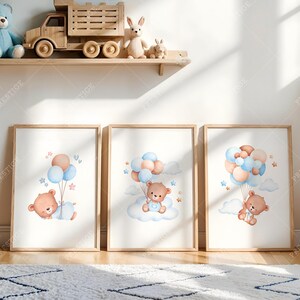 Digital Mockup Template A2 Frame Nursery Wall Display Digital Download Triple Frame Product Photography Interior Room Art Template Toy Room