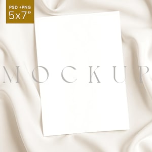 Invitation maquette de douche nuptiale crème 5 x 7 maquette de mariage beige propre modèle de baby shower minimal Portrait carte de voeux maquette stationnaire