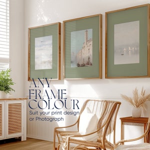 Living Room Mockup Frames 3 Set Home Interior Wall Art Mock-up Three Brown Frame Gallery Mockups A2 5x7 Size Ratio Vertical PSD Realistic