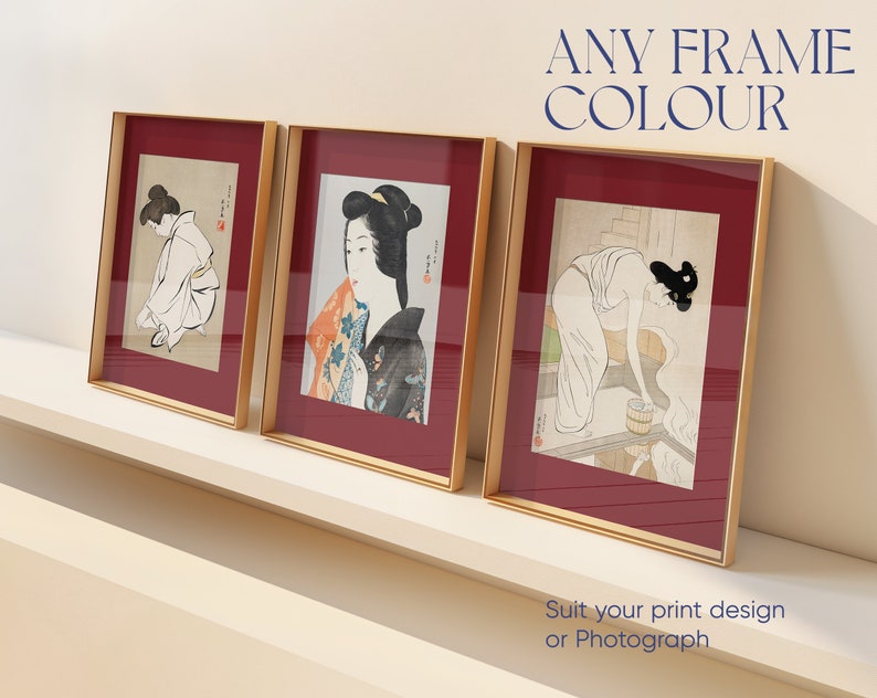 3 Frames Scandinavian Mockup Set of three Mock-up Boho Wood Frame Mockups DIN A4 A3 5x7 Ratio Minimal Outdoor PSD Gallery Wooden Border