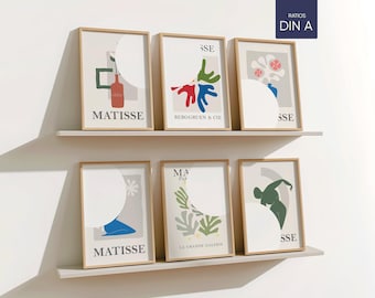Minimal 6 Set Mockup Frames, Modern Wood Six Mockups Frame, Clean Wooden Portrait Borders White Shelves, Vertical PSD Smart Layer, A3 5x7