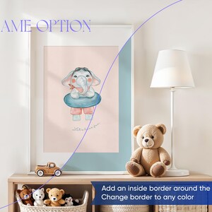 Nursery White Frame Mockup Minimal Kids Room Interior Mockup Modern Rustic Playroom Cream Wall Child Space Ratio A2 Size Vertical Poster PSD