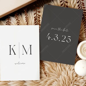 Boho 5x7 Invite Party Mockup Baby Shower Invite Card Bridal Shower Mockup Beige Set of 2 Wedding Greeting Card Anniversary Invitation PSD