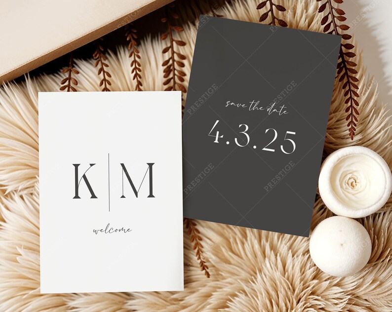 Boho 5x7 Invite Party Mockup Baby Shower Invite Card Bridal Shower Mockup Beige Set of 2 Wedding Greeting Card Anniversary Invitation PSD