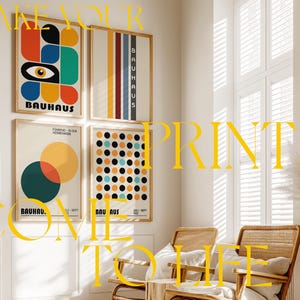 Inviting Living Room Mockup 4 Set, Warm Interior Wall Art Mock-up, Sunlit Oak Border Frame Gallery Mockups A Size Vertical PSD Portrait