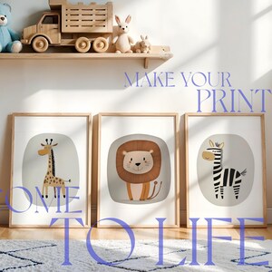 Digital Mockup Template A2 Frame Nursery Wall Display Digital Download Triple Frame Product Photography Interior Room Art Template Toy Room