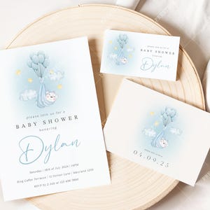 Boho Wedding Suite Mockup Baby Shower 5x7 Invitation RSVP 5x3.5 Diaper Raffle Card 3.5x2 Mockup Stationary Set of 3 Thank You Card PSD Canva