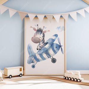 Modern Playroom Blue Wall Child Space Pastel Tones A2