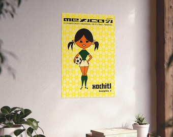 Copa 71 Print - Replica of the poster for The First Unofficial Womens World Cup - A2 Poster
