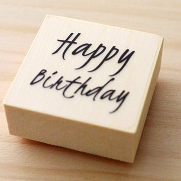 Rubber stamp - Happy birthday