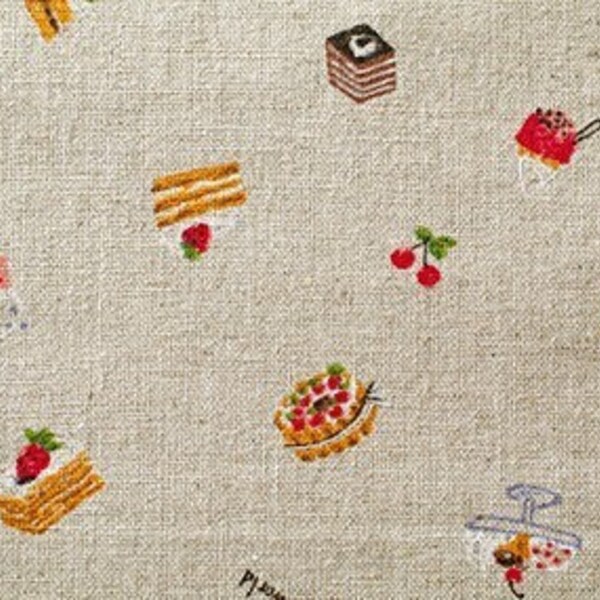 Delicious cakes - Japanese fabric