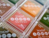 8pcs - tinta para tela - colores estándar japonés