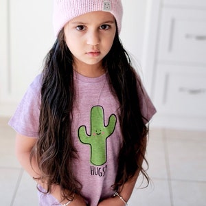 T-shirt violet Saguaro Cactus Hug image 2