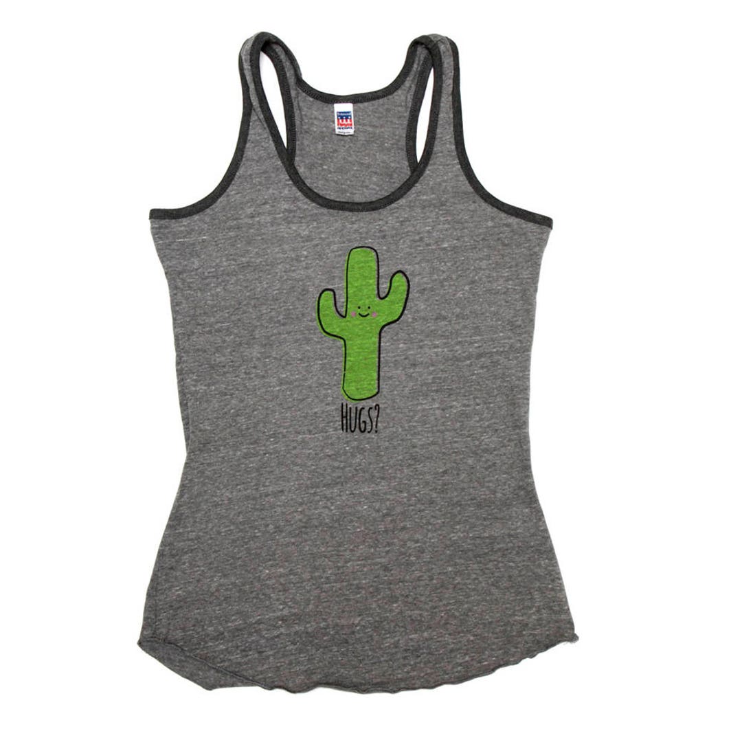 Saguaro Cactus Hug Tank Adult Women - Etsy