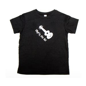 Black Ukulele Baby Toddler Kid Boy Girl Unisex TShirt Children's Graphic Tee Kawaii Cute Funny Music, Uke'n Do It Organic Shirt image 5
