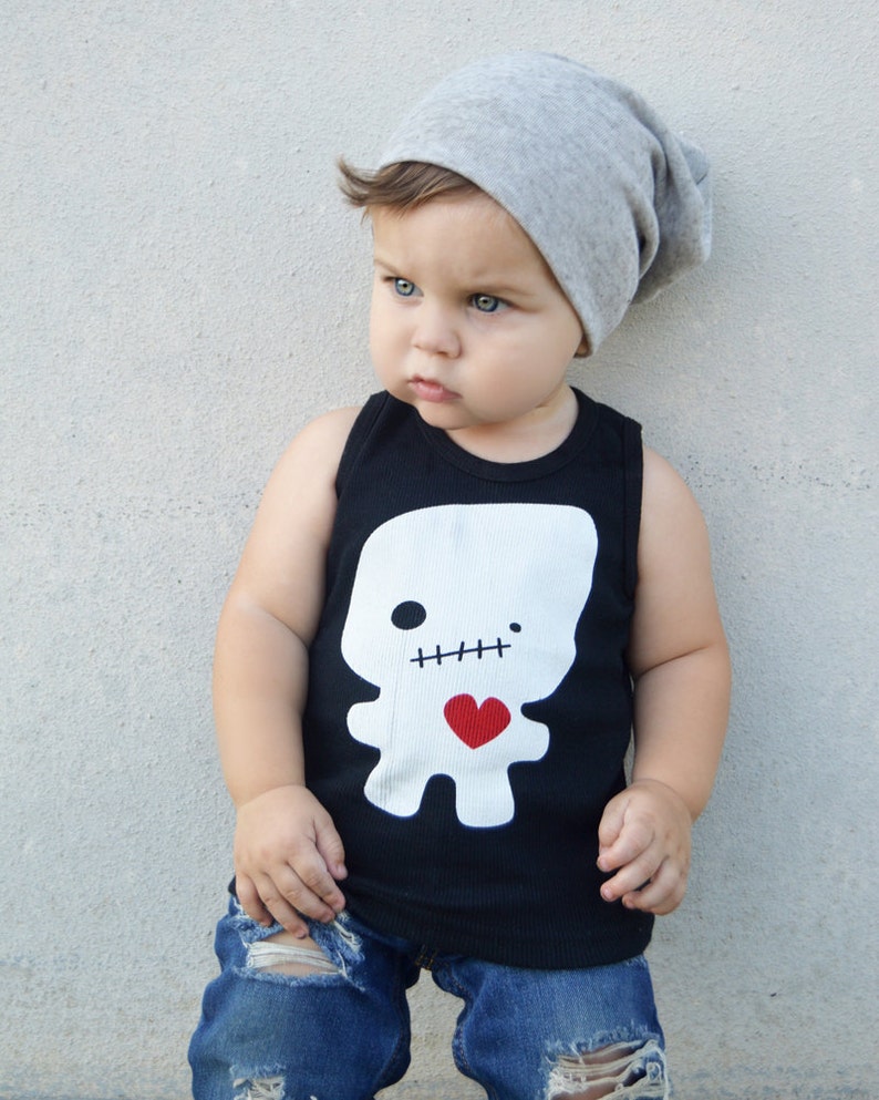 Black Voodoo Foodoo Love Baby Toddler Kid Tank Top CLEARANCE image 1