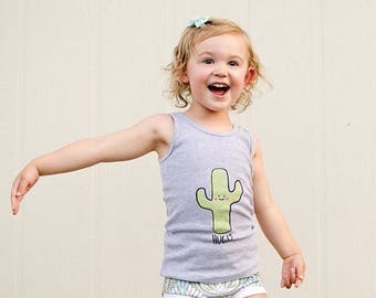 Saguaro Cactus Hug Baby, Todder, Kid Summer Tank Top, Children's Graphic Tee, Kawaii, Cute, Funny  3M to 8 Youth ON SALE