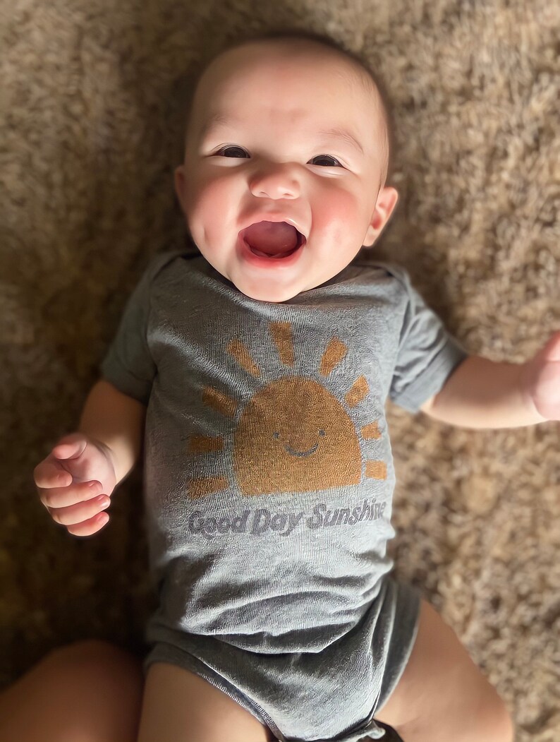 Good Day Sunshine Baby Toddler Kid TShirt Children's Graphic Tee, Kawaii, Cute Funny Ecofriendly Beatles Kids Boy Girl Summer Shirt image 6