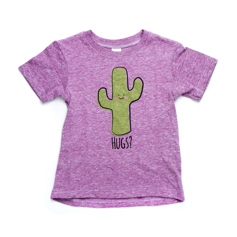 T-shirt violet Saguaro Cactus Hug image 4