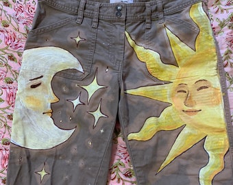 Sun and moon brown pants