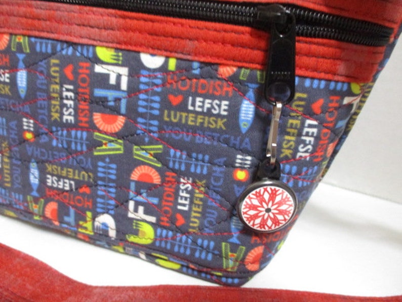 Norwegian Themed UFF DA Quilted Purse image 7