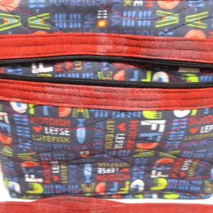 Norwegian Themed UFF DA Quilted Purse image 4