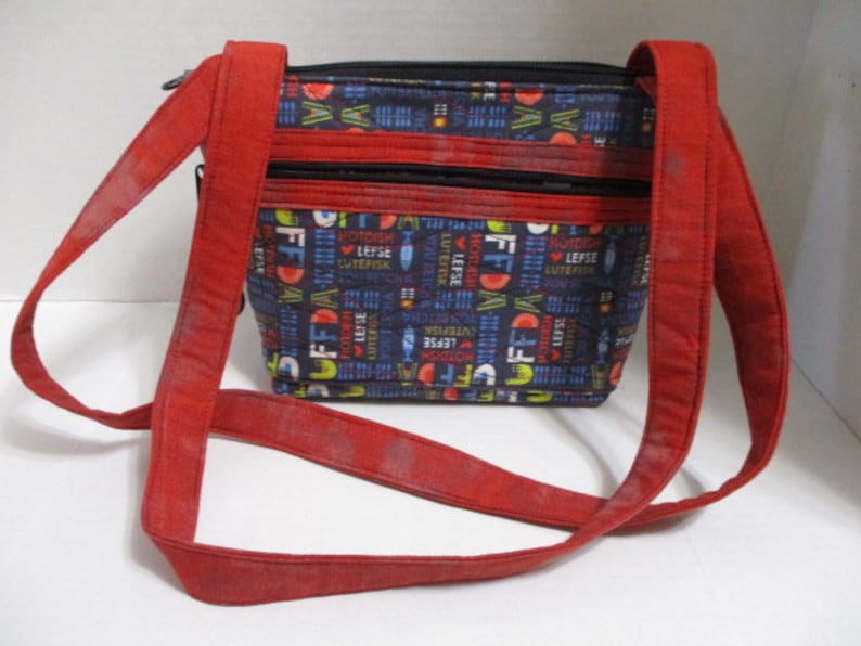Norwegian Themed UFF DA Quilted Purse image 2