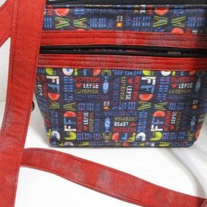 Norwegian Themed UFF DA Quilted Purse image 3