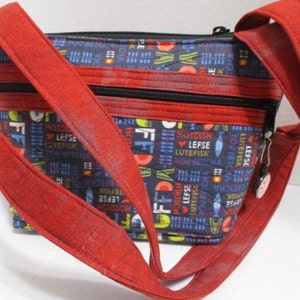 Norwegian Themed UFF DA Quilted Purse image 6