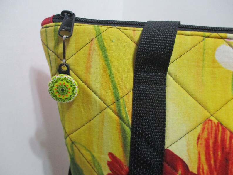 Tropical Quilted Tote/Overnight Bag/Carry On Bag image 7