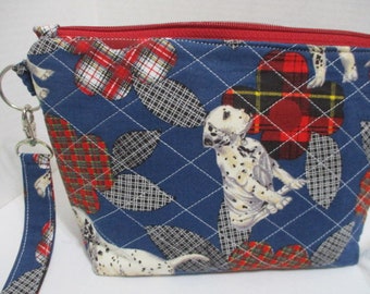 Dalmatian Pups on the Move Handmade wristlet