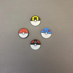 Magnetic Poke Types | Plain Ball - Masterball - UltraBall - Greatball | Refrigerator Magnets | Birthday Gift | Game Magnet | FDM/3D-Printed