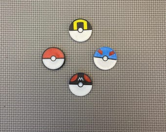 Magnetic Poke Types | Plain Ball - Masterball - UltraBall - Greatball | Refrigerator Magnets | Birthday Gift | Game Magnet | FDM/3D-Printed