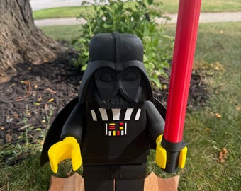 Darth Vader Mini-Fig | Wall mount Adapter included! | LEGO Inspired | Kids/Birthday Gift! | Can be Toilet Roll Holder | FDM/3D-Printed