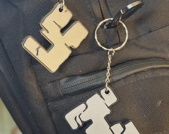 MC Creeper Letter Keychains | Alphabet or Numbers | Multi Colored | MC Boys / Girls Birthday Gift | Party Favors | FDM/3D-Printed