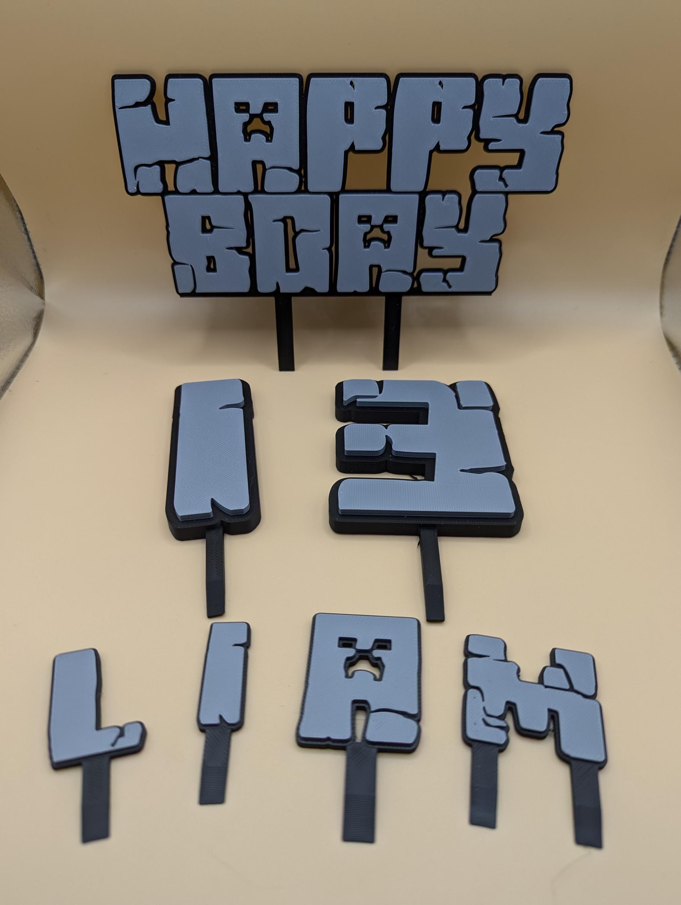 MC Name Cake Toppers