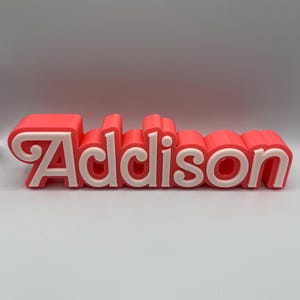 Personalized Doll Name Sign | Custom Name/Text Sign |  |Boys n Girl Gift | Girls Gamertag Sign | Name Plate | FDM/3D-Printed