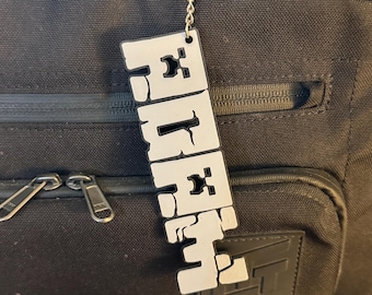 Personalisierter MC/Mining Schlüsselanhänger | Creeper/Kinder Schlüsselanhänger | Gastgeschenk | Individueller Anhänger | Kinder Schlüsselan