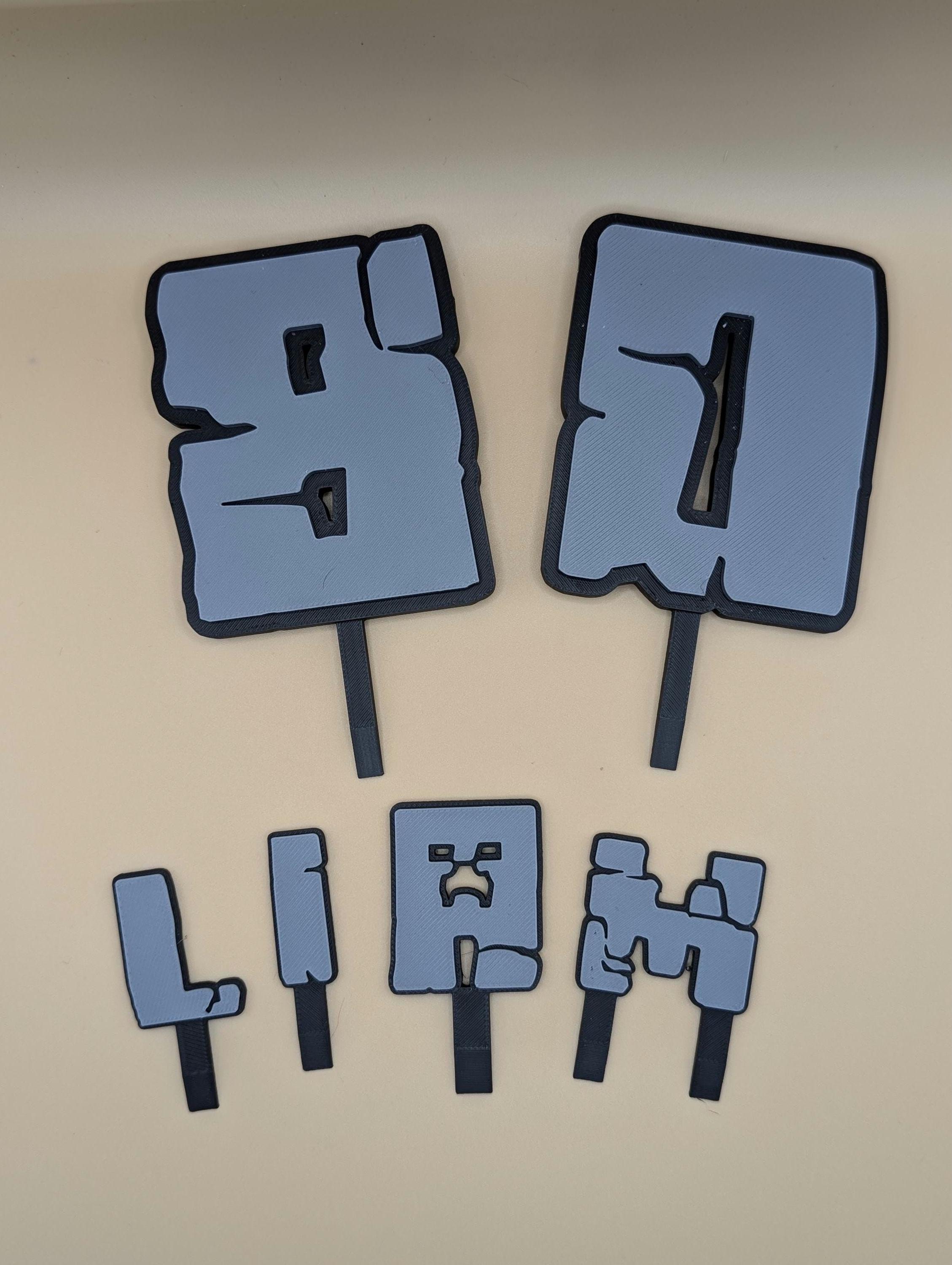 MC Name Cake Toppers