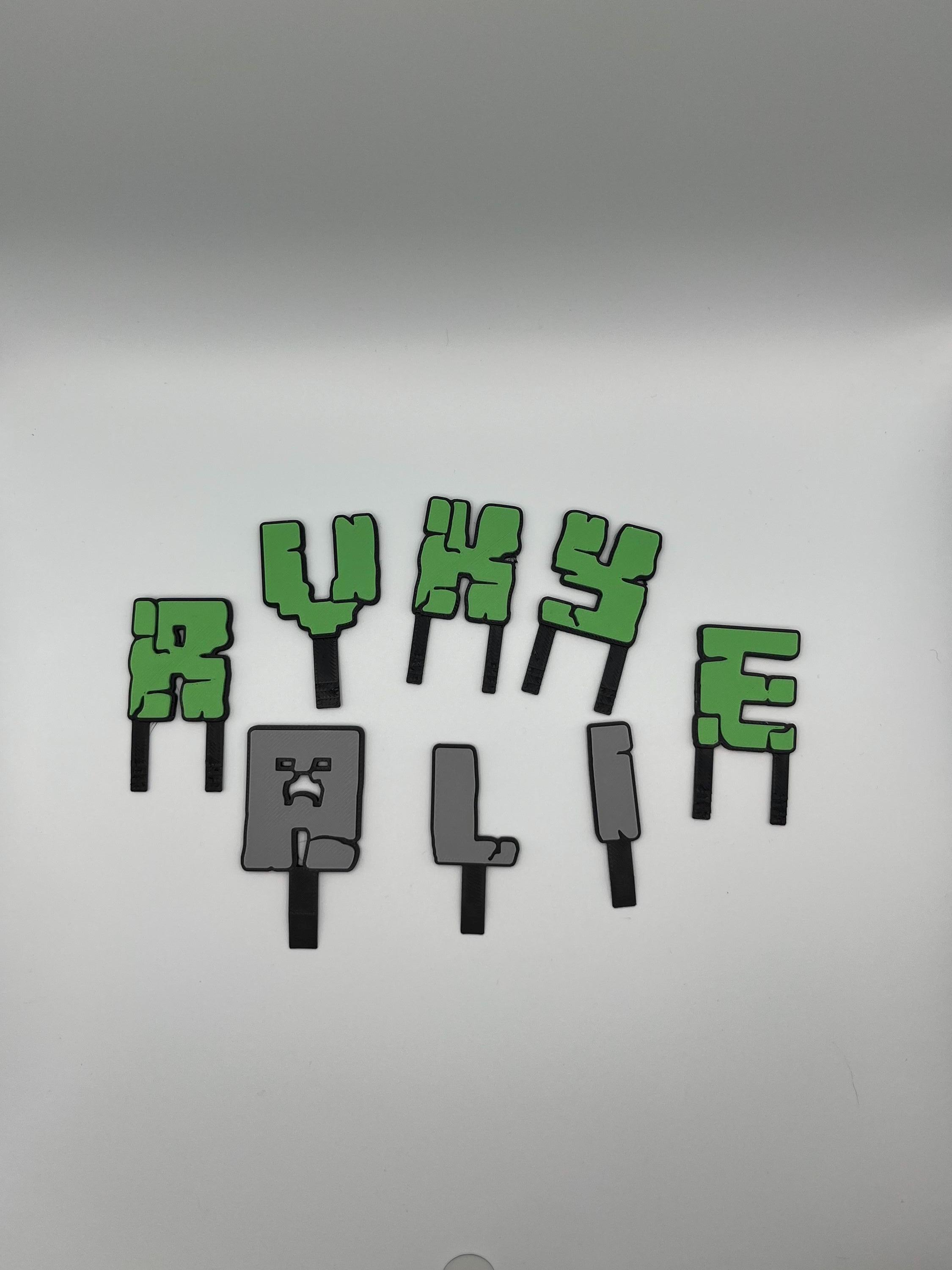 MC Name Cake Toppers