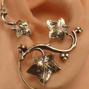 AUTUMN  EAR WRAP - Golden Leaf Intricate Fall Brass Ear Cuff Wrap