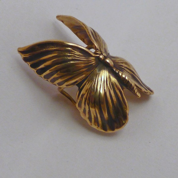 BUTTERFLY BEAUTY  EARCUFF   Golden Butterfly Brass Ear Cuff  Band Wrap