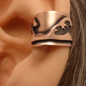 COPPER WAVES Handcrafted Ear Cuff Band