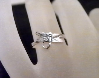 Sterling  Silver  Ring  TINY DRAGONFLY