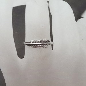 FEATHER RING  Handcrafted Sterling 925 Silver