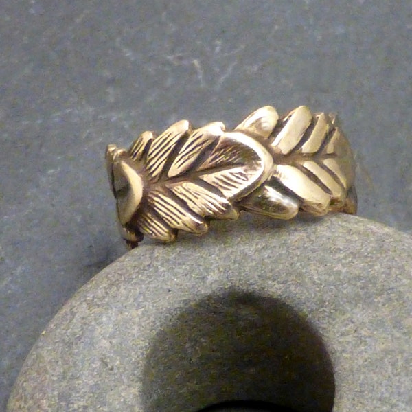 LEAFY EAR CUFF Handcrafted Brass Leaf Earcuff Band