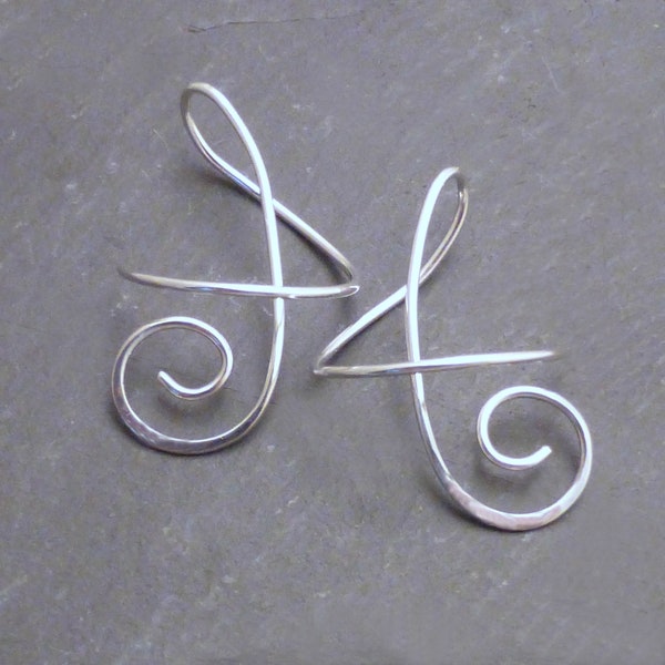 SOUTHERN BREEZE EARRINGS   Sterling Silver Dangle Earrings Twirl-in Fun Casual Earwear