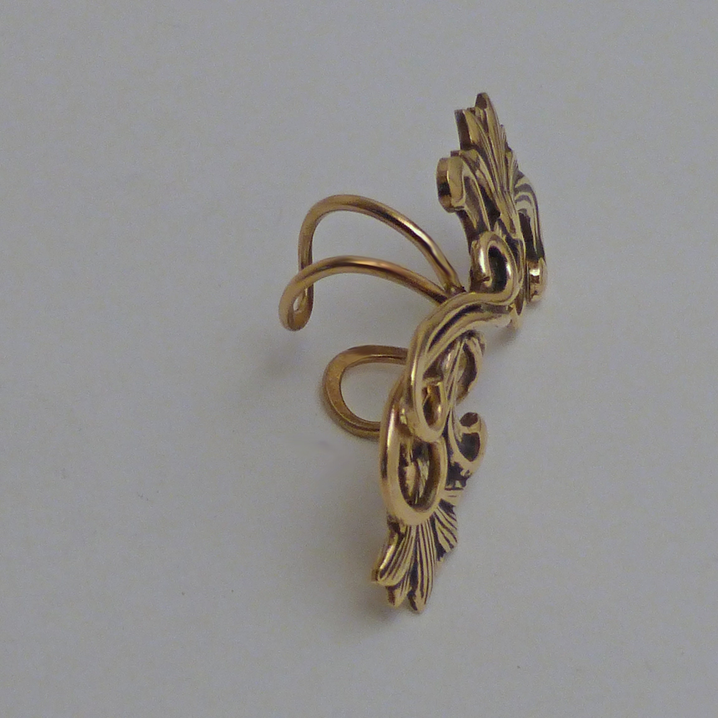 LOTUS TRANQUILITY EARCUFF Handcrafted Golden Brass Flower Ear - Etsy