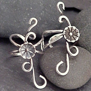 BLOSSOM EARCUFF PAIR  Sterling 925 Silver Ear Cuffs