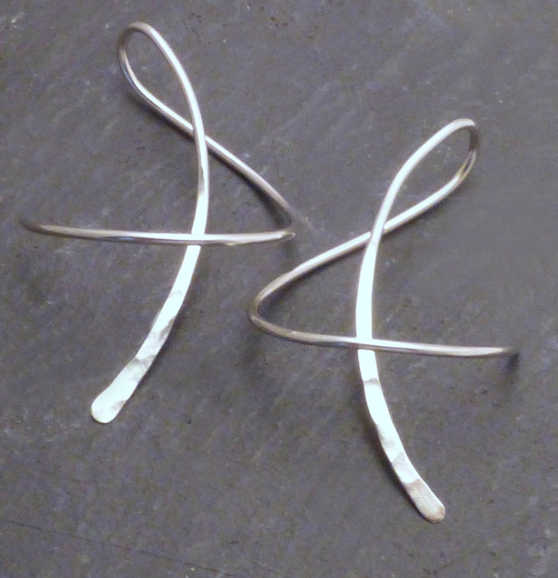 SEA BREEZE EARRINGS Sterling 925 Silver Dangle Fun Twirl-in - Etsy